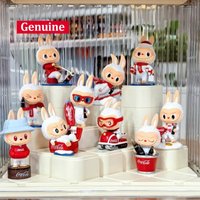 Official genuine POPMART THE MONSTERS Coca Cola figurine blind box LABUBU ornament decoration for girls birthday gifts