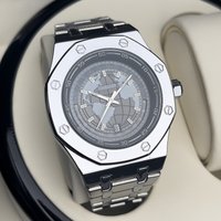 Earth-Inspired Automatic Skeleton Men's Watch: Full Luminous Dial, Date, Waterproof, Double Butterfly Clasp