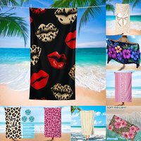 1pc Assorted Stylish Printed Quick-Dry Beach Towels Perfect choice for beach vacation party gifts