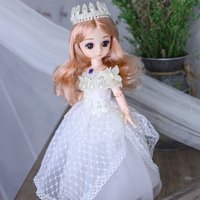 30cm 1/6 BJD Princess Doll Dress Up with Clothes Shoes 20 Joints Movable Cute Sweet Face Child Girl Birthday Gift Kids Doll Toy