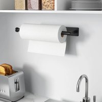 1pc Stainless Steel Paper Towel Holder Self Adhesive Wall Mount Toilet Roll Holder Space-Saving with Screws Toilet Paper Stand