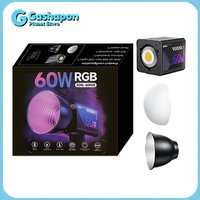 60W RGB COB Portable Photography Light Handheld Video Fill Light For Outdoor Portrait YouTube Vlogging Live Stream