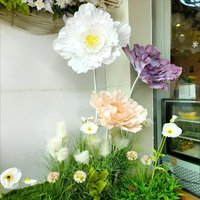 Artificial Giant Crepe Paper Peony Rose Flower Head Home Wedding Decor Birthday Party Backdrop Wall Decoration Handmade DIY