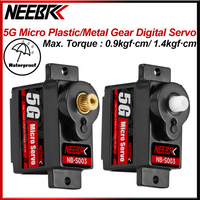 NEEBRC 5g Micro Digital Waterproof Coreless plastic/Metal Gear Servo for 1/24 RC Car WLtoys K989 K969 Boat Fixed Wing Helicopter