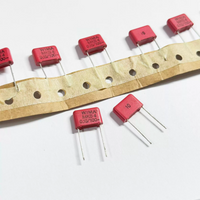 10-100pcs 0.15uf 100V WIMA Red Weima Capacitor MKS4 100V0.15UF 154 Pin Distance 7mm 10mm