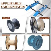 Cable Drum Roller Reel Dispenser Cable Reeler Cable Unwinder Reel Aid Cable Caddy 3in1 Twin for φ300-1200MM