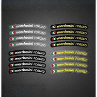4Pcs/Set Marchesini Style Forged Wheel Waterproof Vinyl Sticker,Multicolor Durable Decal for Motorcycle Car Wheel Rim Decoration