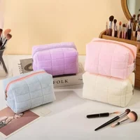 High Elastic Soft Velvet Storage Bag, Ultra-light and Portable, Household Large-capacity Cosmetic Bag