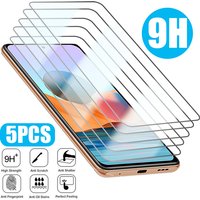 5PCS Tempered Protective Glass For Xiaomi Redmi Note 11 12 Pro Plus 5G 8 9 Pro 7 11S 9S Screen Protector for Redmi 9A 9C 10C 12C