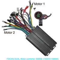 48V 60V 3000W Dual Drive Motor Controller Double Two 2 pcs brushless speed driver For E Bike Scooter 36V 48V 60V 72V