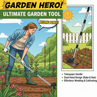 Versatile Manganese Steel Garden Tools Set - Weeding Shovels Rakes Hoes for Home Use Soil Loosening And Hoeing Agricultural Tool