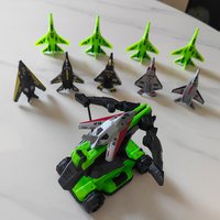 Boy's catapult airplane toy set, suitable for children's social interaction, boy's birthday gift
