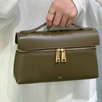 JW PEI Box Bag Shoulder Lunch Box Bag Handbag Crossbody Commuter Bag Portable Women's Bag