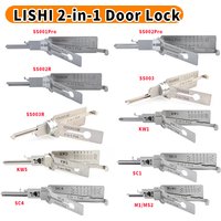 Zestaw narzędzi ślusarskich Lishi 2 w 1 SS001 SS002 SS002R R52 KW1 KW5 SC1 SC4 SC20 M1/MS2 AM5 R52L do zamków domowych i zamków cywilnych