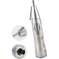 X65L Dental 1:1 Drive Speed Straight Handpiece Fiber Optic External water spray Dentistry Low Speed Handpiece Fit E Type Motor