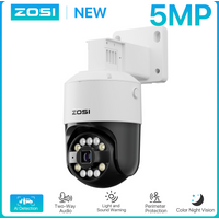ZOSI C296 4K/3K PoE PTZ caméra IP de sécurité extérieure détection AI Starlight couleur Vision nocturne 8MP/5MP HD caméra de Surveillance vidéo