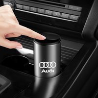 Alloy Car Trash Can - Auto Organizer, Storage Bag and Ashtray, Suitable for Audi Models (S - line, A3 (8P, 8V, 8L Q3, Q5 Q7 RS3)