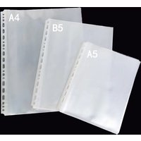 25PCS Clear Plastic A5B5A4A3 Folder Bags for Documents Transparent Sheet Loose Leaf Filling Protectors Notebook Binder Organizer