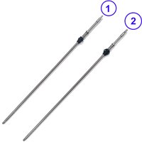 56cm M7 Threaded Pesca Air Spear Stainless Steel Sharpshooter Scuba Pneumatic Shaft for Spearfishing Double Floppers
