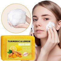 Turmeric Soap for Face & Body Anti-Acne Dark Spot Remover Whitening Skin Lightening Face Handmade Soap for Pimples & Brightening
