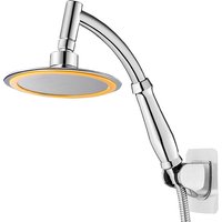 Bathroom 6 ”8 inch shower head ABS Chrome shower head water saving bathroom rain spa square handheld ELA087-1