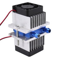 ABRG 1 Set Mini Air Conditioner DIY Kit Thermoelectric Peltier Cooler Refrigeration Cooling System + Fan for Home Tool