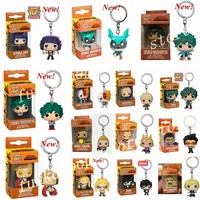 NEW 23 styles FUNKO My Hero Academia Dabi Eraserhead BAKUGO PVC DEKU All Might Keychain Action Figure Model toys for children