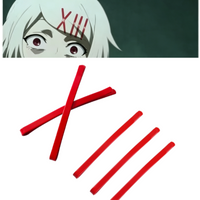 Tokyo Ghoul Juzo Suzuya Kagerou Project Tateyama Ayano Cosplay Red Hairpin Daily Accessories Headwear Halloween Party Jewelry