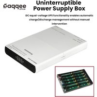 DC 5V9V12V UPS Output Uninterrupted Power Supply 12x18650 Power Bank Box for Cellphone Power Storage Case Optical Modem Router