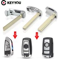 KEYYOU Small Key For BMW 1 3 5 6 7 Series X3 X4 F30 F10 E46 E90 E60 E39 Remote Smart Card Replacement Blade Emergency Car Key