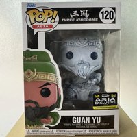New Arrivals Asia Funkos Three Kingdoms Guan Yu #120 (Porcelain Exclusive) Pops Exclusive Vinyl Action Figures Toys Dolls