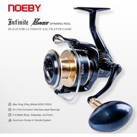 NOEBY Infinite Power Spinning Fishing Reel 5000H 8000H 10000H Aluminum Max Drag 20kg Full Metal Body Saltwater Fishing Reels