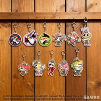 Car Key Ring Charm Gift Anime New style High pixel Cartoon The Amazing Digital Circus Pomni Figure Decoration Acrylic Keychain