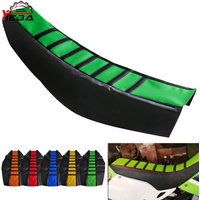 For Kawasaki KX KLX KFX KDX 65 80 85 125 250 250 450 450 150 F/R/S Dirt Pit Bike Enduro Motocross Ribbed Gripper Soft Seat Cover