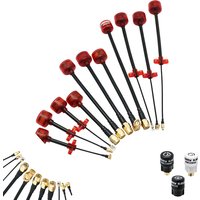 Rush Cherry FPV 5.8G Antenna LHCP RHCP Stubby Long Range SMA MMCX UFL Connector Adapter For Racing Drone FPV Goggles