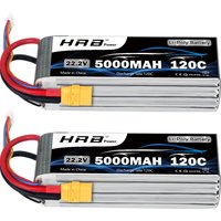 HRB 6S Lipo Batterie 22,2 v 5000 mah Drone Batterie 120C Mit XT90 Stecker für RC Auto Monster 550E 700E RC hubschrauber RC Boot