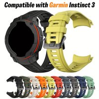 Silicone Strap for Garmin Instinct 3 AMOLED 45/50mm Sports Breathable Multi-Color Outdoor Running Essential for Men Women