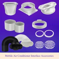 130/150mm Portable Air Conditioner Exhaust Hose Connector Ventilation Pipe Connector Exhaust Pipe Interface Threaded Joint Parts
