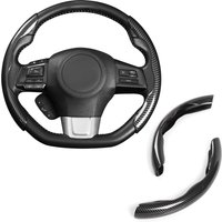 Car Steering Wheel Handle Sleeve Carbon Fiber Water Transfer Printing Technology Steering Wheel Card Sleeve