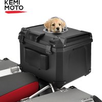 70L/18,5Gal Atmungsaktive Motorrad-Haustierbox Universelle Tragbare Haustiertransporttasche Katzen- und Hundeträger Topcase Motorrad-Heckbox Gepäckaufbewahrung Hartschalen-Heckträger Abschließbar