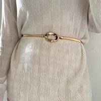 New Elegant Metal Elastic Women Belts Gold Silver Letter G Thin Slim Dress Waist Belts Ladies Female Waistbands Straps For Dress