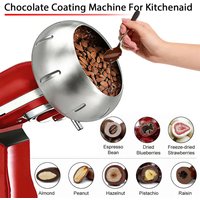 Chocolate Coating Attachment for KitchenAid 4.5QT 5QT Stand Mixer Candy Making Tool for Chocolate Almond Strawberry Coating
