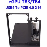 USB4 To PCIE 4.0 X16 UT3G UT4G eGPU Adapter + Bracket Dock Station Thunderbolt 3/4 Gen3 X2 for NUC ITX STX Notebook Mini Host