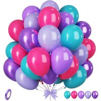 12inch 35pcs Purple Pink Green Balloon Set , Suitable for Weddings, Birthdays, Themed Parties, Bachelorette Parties