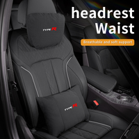 Car Headrest Neck Support Seat Lumbar Cushion Neck Pillow For Honda Type-R Civic Accord City Fit Inspire Jazz Stepwgn CR-V BR-V