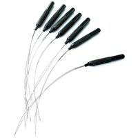 10PCS Nano Ring Threader Aluminium Thread Hook Tool Needle Loop Micro Ring Beads Hair Extensions