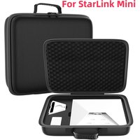 Für Starlink Mini Reisetasche Adapter Kabel Zubehör Hartschale Tragbare Aufbewahrungskoffer Stoßdämpfender Schaumstoff Innenschutz