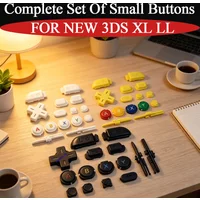 Yellow/Black/Blue/White Full Set DIY Button For New 3DS XL LL-ABXY L R ZR Replacement Complete Button For New 3DS XL LL Accessor