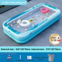 4.28m Inflatable Adult Swimming Pool Automatic Inflatable Family Big Size Swimming Pool