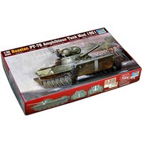 Trumpeter 00379 1/35 Scale Russian PT76 PT-76 Amphibious Tank Mod1951 Plastic Assembly Building Model Kit